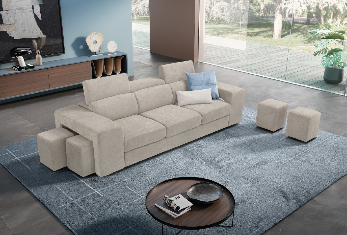 Canapé linéaire 3 places TALENTO - LINO Disponible immédiatement