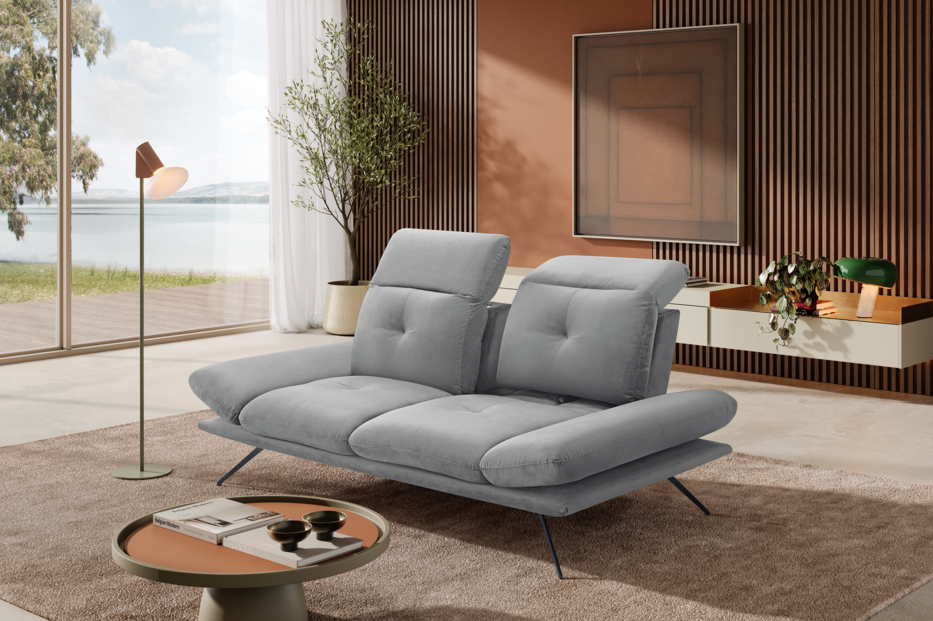Canapé 2 Places Miranda – Komodo | Tissu Viky, Fabriqué en Italie - Collection 2026