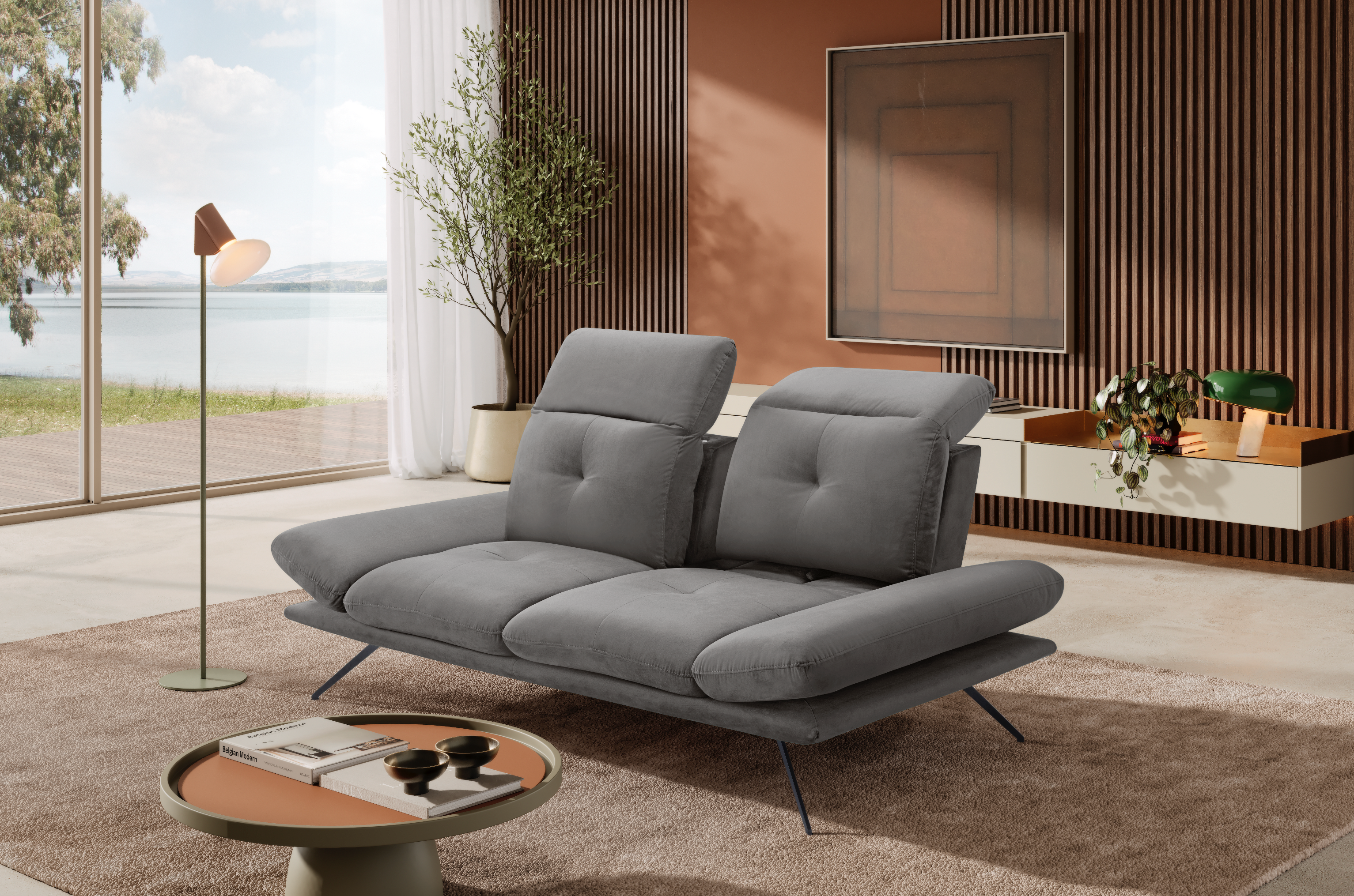 Canapé 2 Places Miranda – Komodo | Tissu Viky, Fabriqué en Italie - Collection 2026