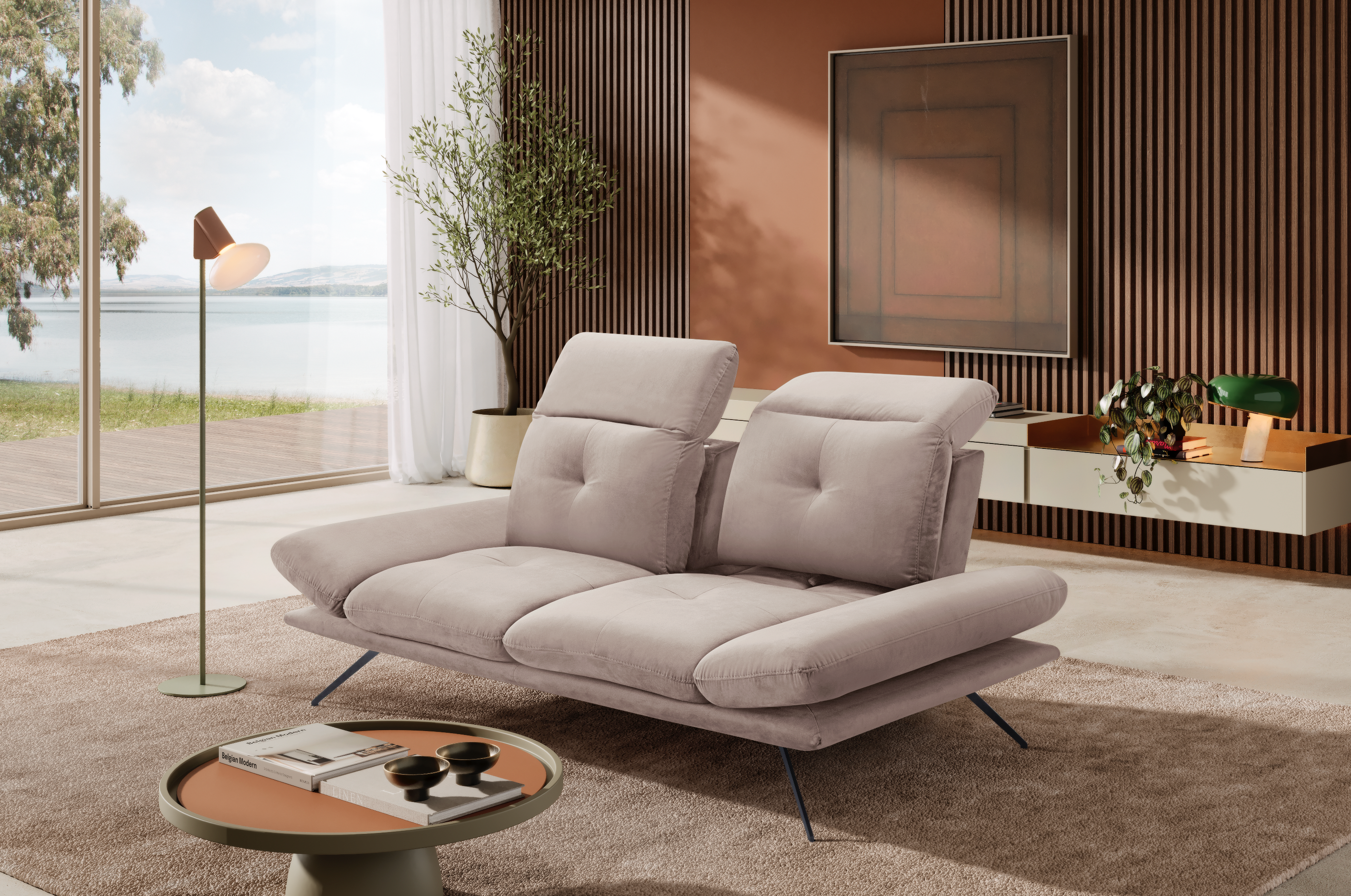 Canapé 2 Places Miranda – Komodo | Tissu Viky, Fabriqué en Italie - Collection 2026