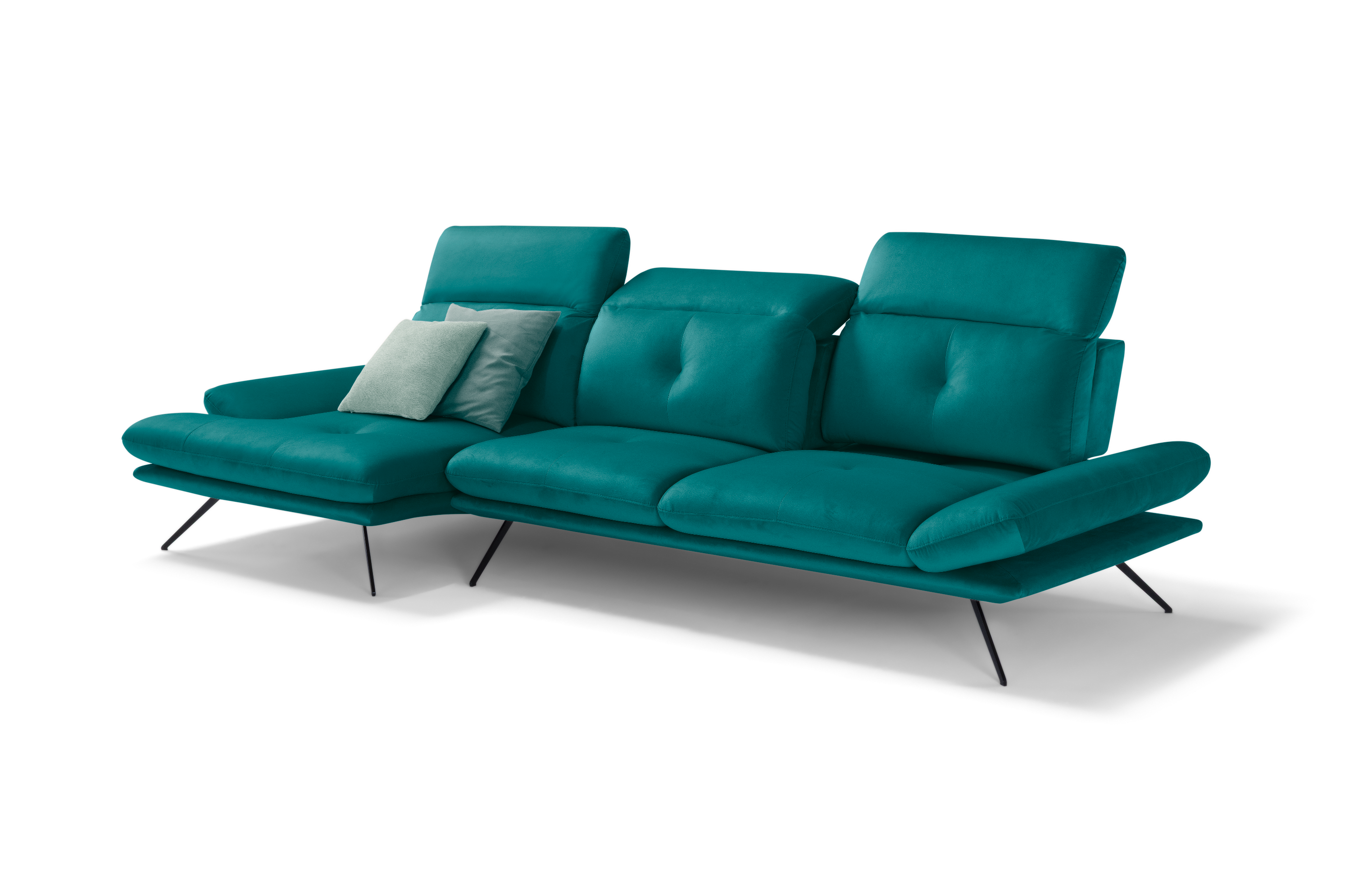 Canapé Chaise Longue Miranda – Komodo | Tissu Viky, Fabriqué en Italie - Collection 2026
