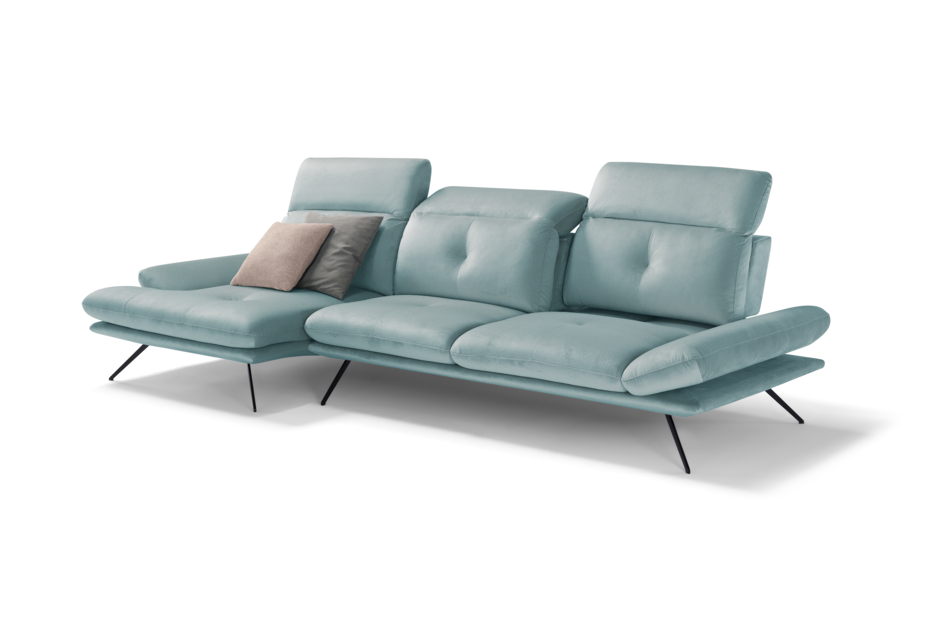 Canapé Chaise Longue Miranda – Komodo | Tissu Viky, Fabriqué en Italie - Collection 2026