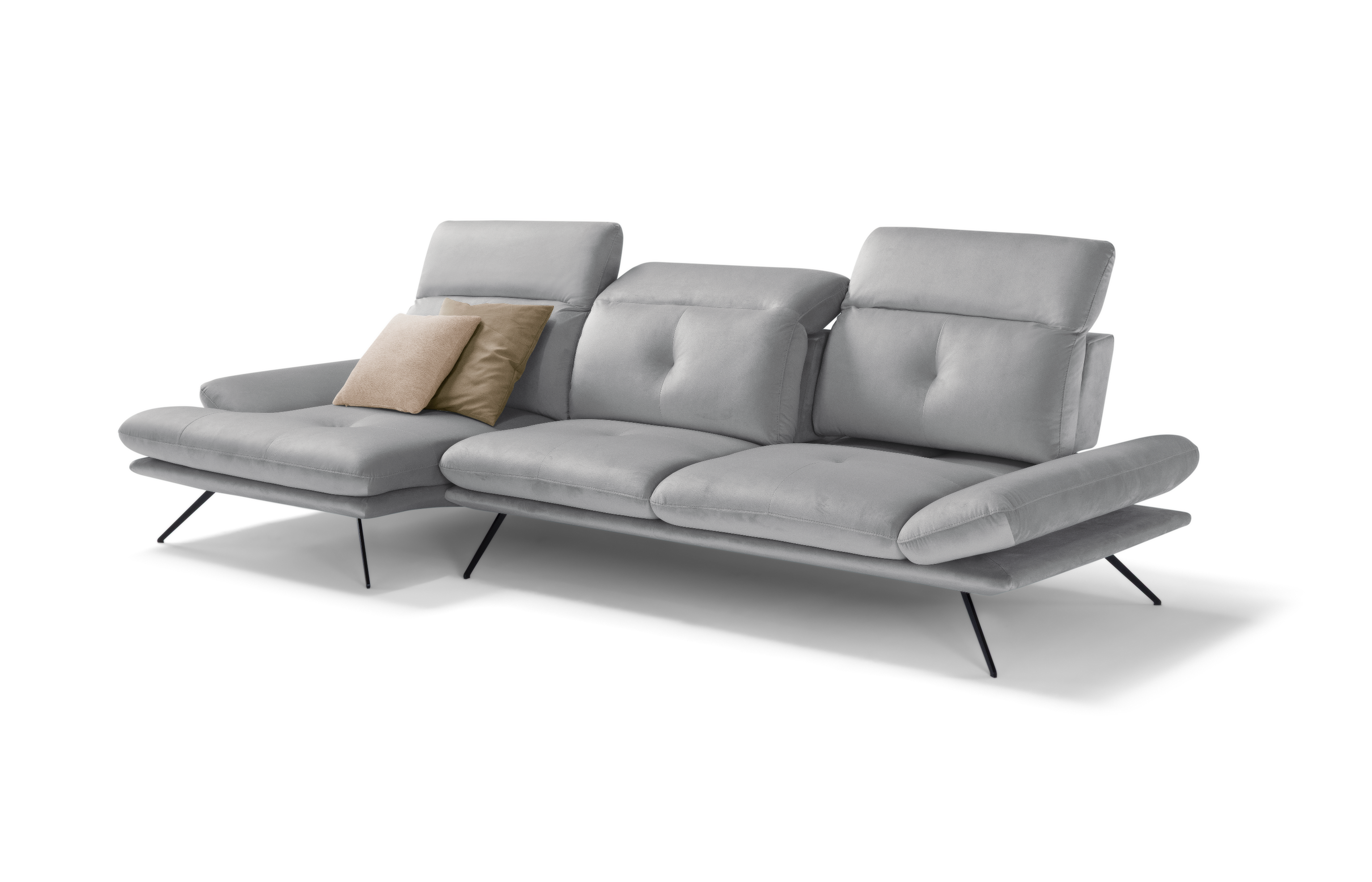 Canapé Chaise Longue Miranda – Komodo | Tissu Viky, Fabriqué en Italie - Collection 2026