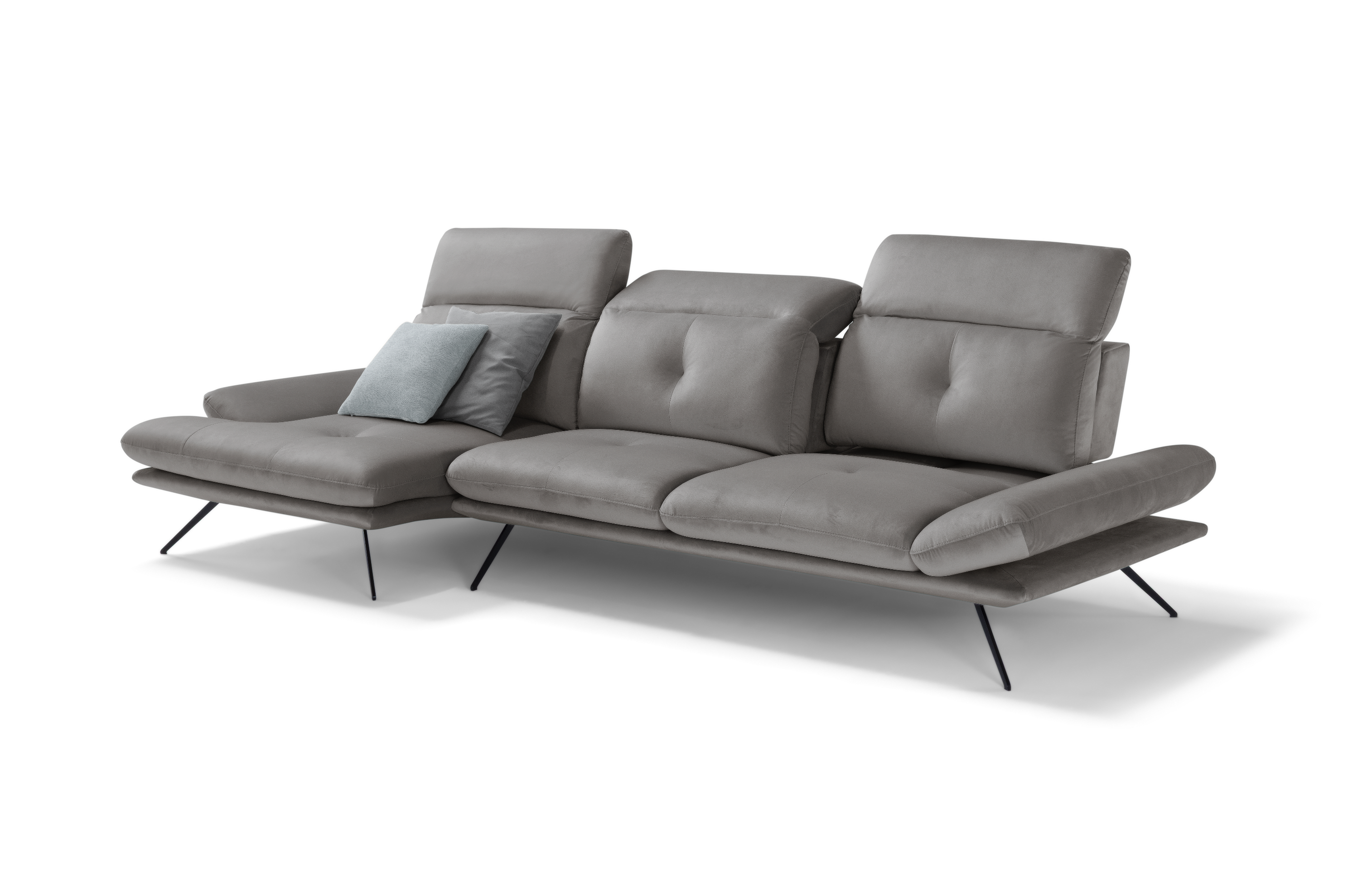 Canapé Chaise Longue Miranda – Komodo | Tissu Viky, Fabriqué en Italie - Collection 2026