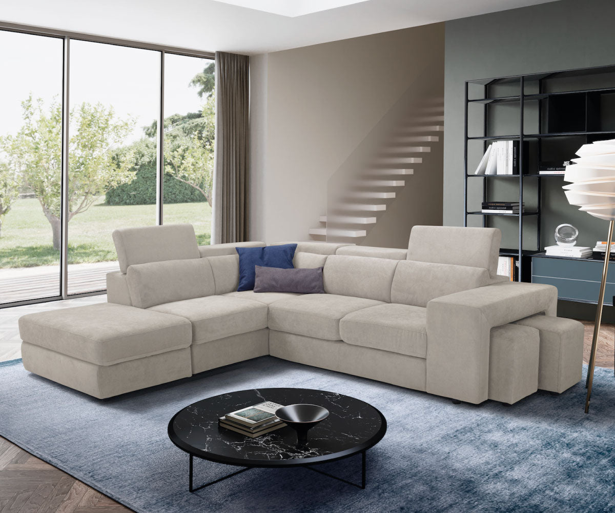 Canapé d'angle TALENTO - Ouverture lit KOMODO