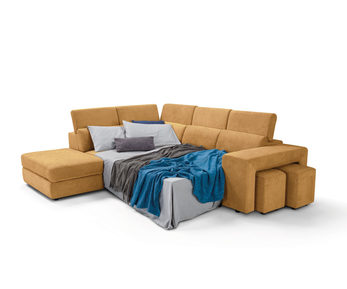 Canapé d'angle TALENTO - Ouverture lit KOMODO
