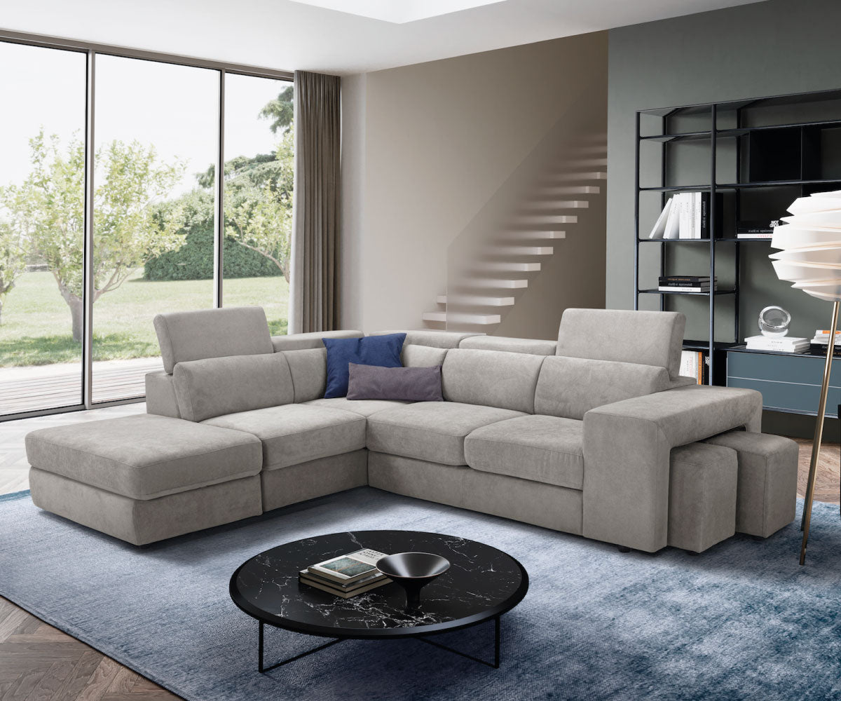 Canapé d'angle TALENTO - Ouverture lit KOMODO