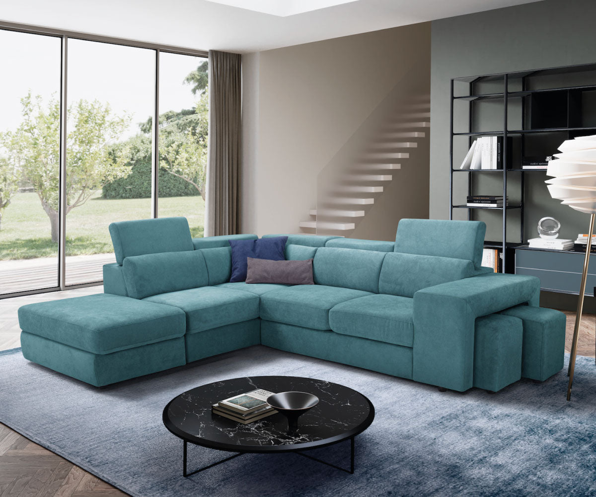 Canapé d'angle TALENTO - Ouverture lit KOMODO