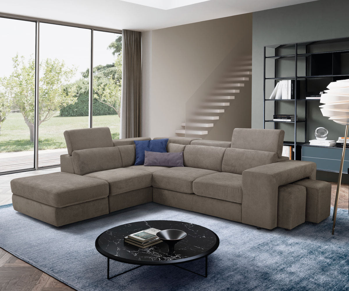 Canapé d'angle TALENTO - Ouverture lit KOMODO