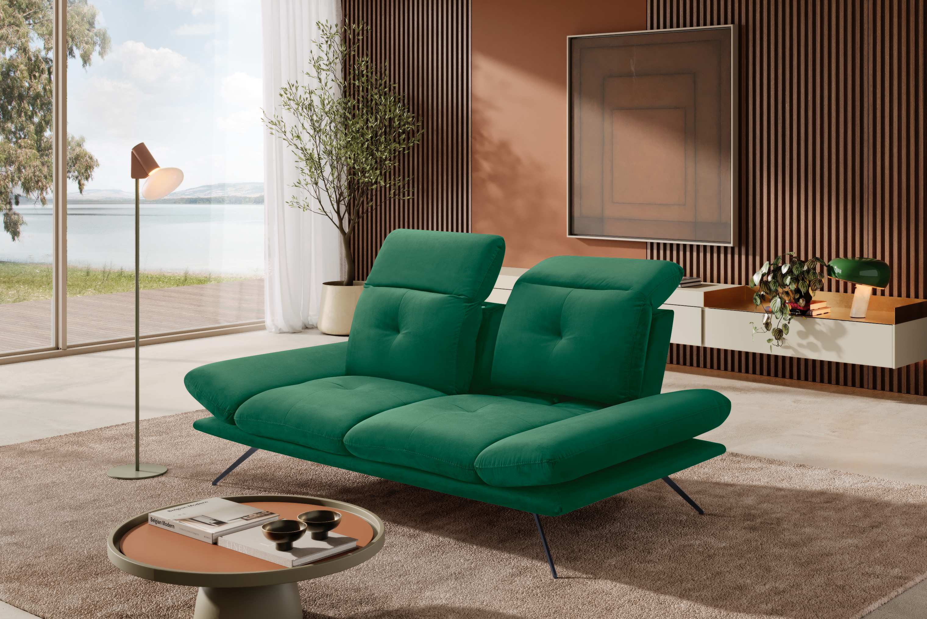 Canapé 2 Places Miranda – Komodo | Tissu Viky, Fabriqué en Italie - Collection 2026