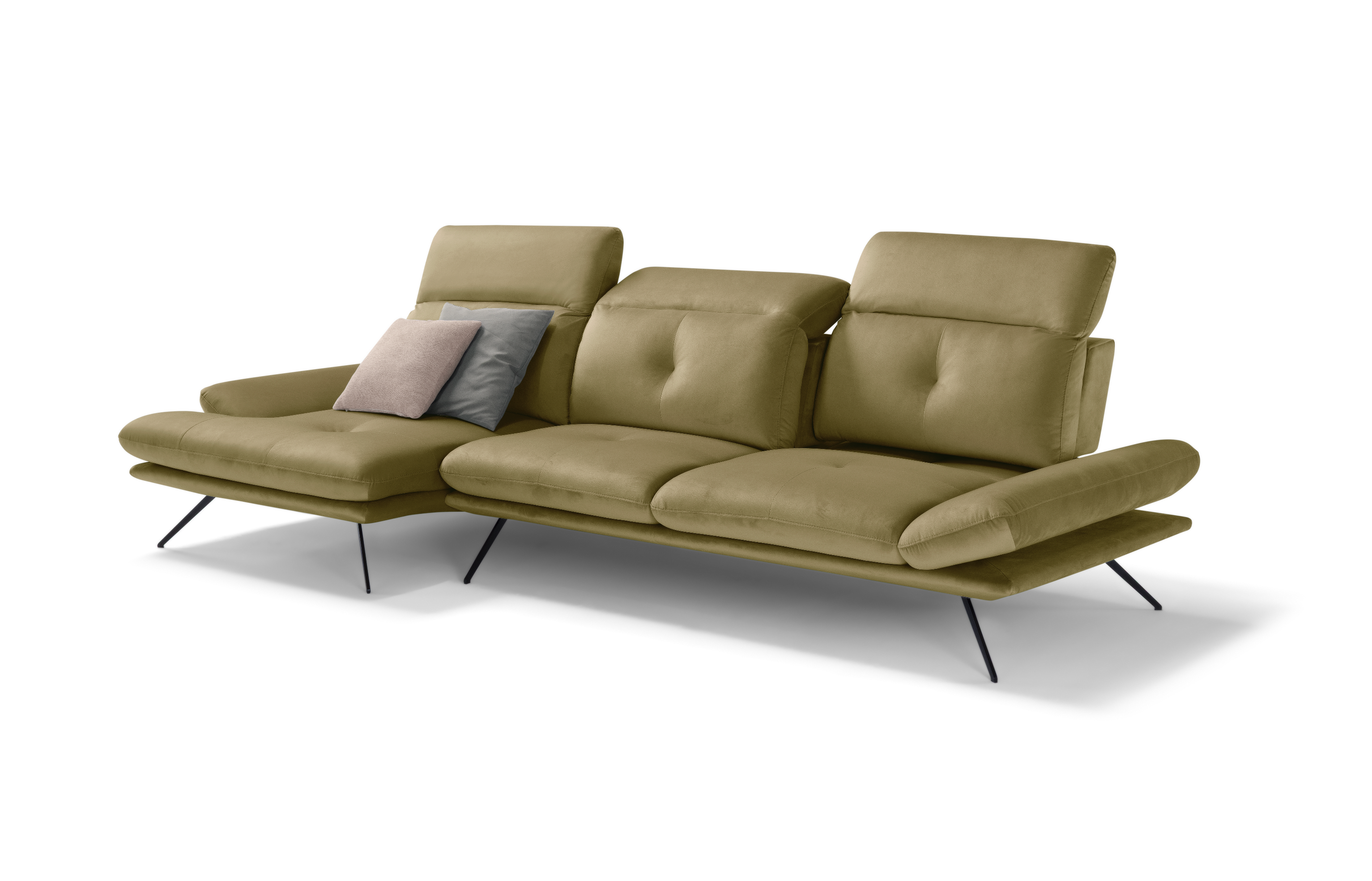 Canapé Chaise Longue Miranda – Komodo | Tissu Viky, Fabriqué en Italie - Collection 2026