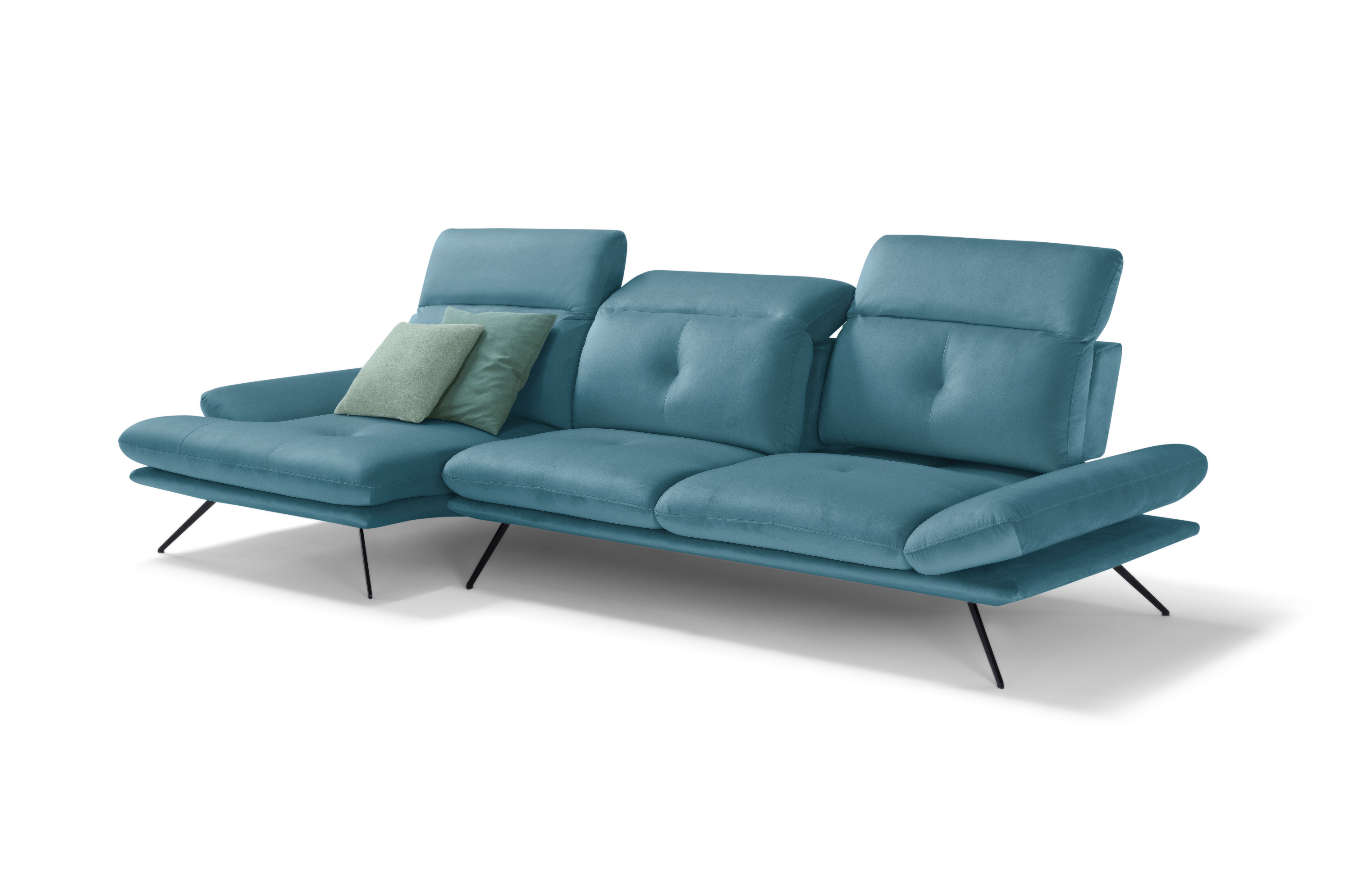 Canapé Chaise Longue Miranda – Komodo | Tissu Viky, Fabriqué en Italie - Collection 2026