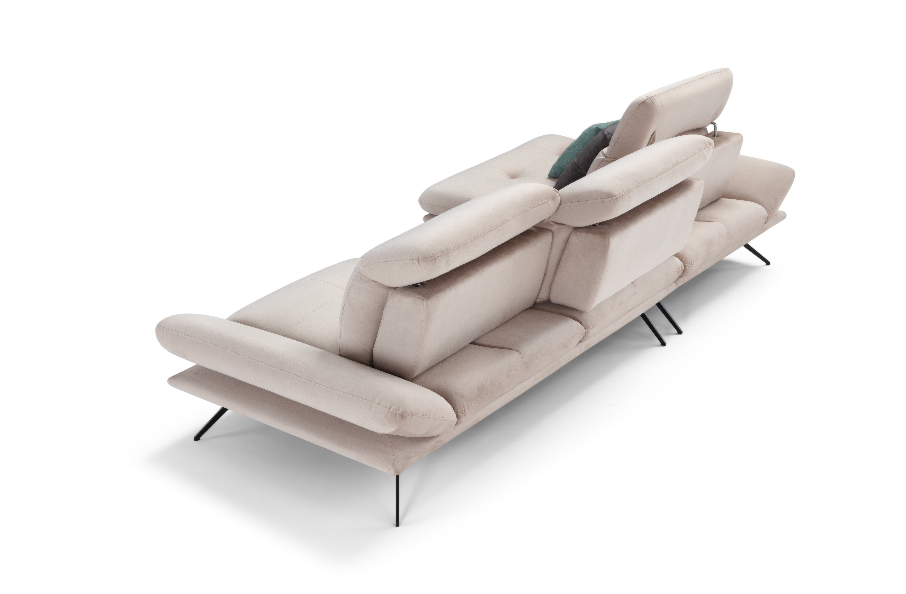 Canapé Chaise Longue Miranda – Komodo | Tissu Viky, Fabriqué en Italie - Collection 2026