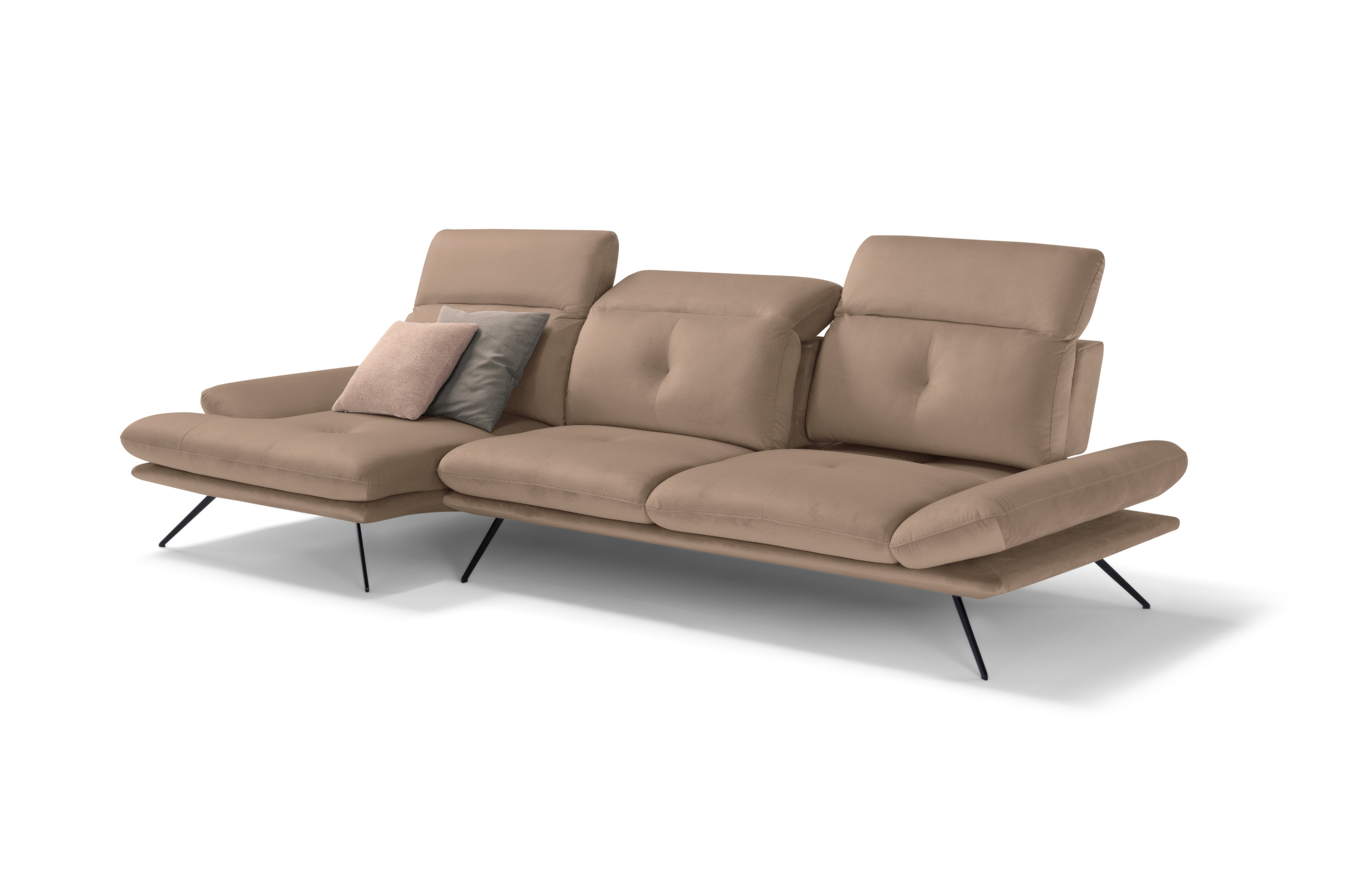 Canapé Chaise Longue Miranda – Komodo | Tissu Viky, Fabriqué en Italie - Collection 2026