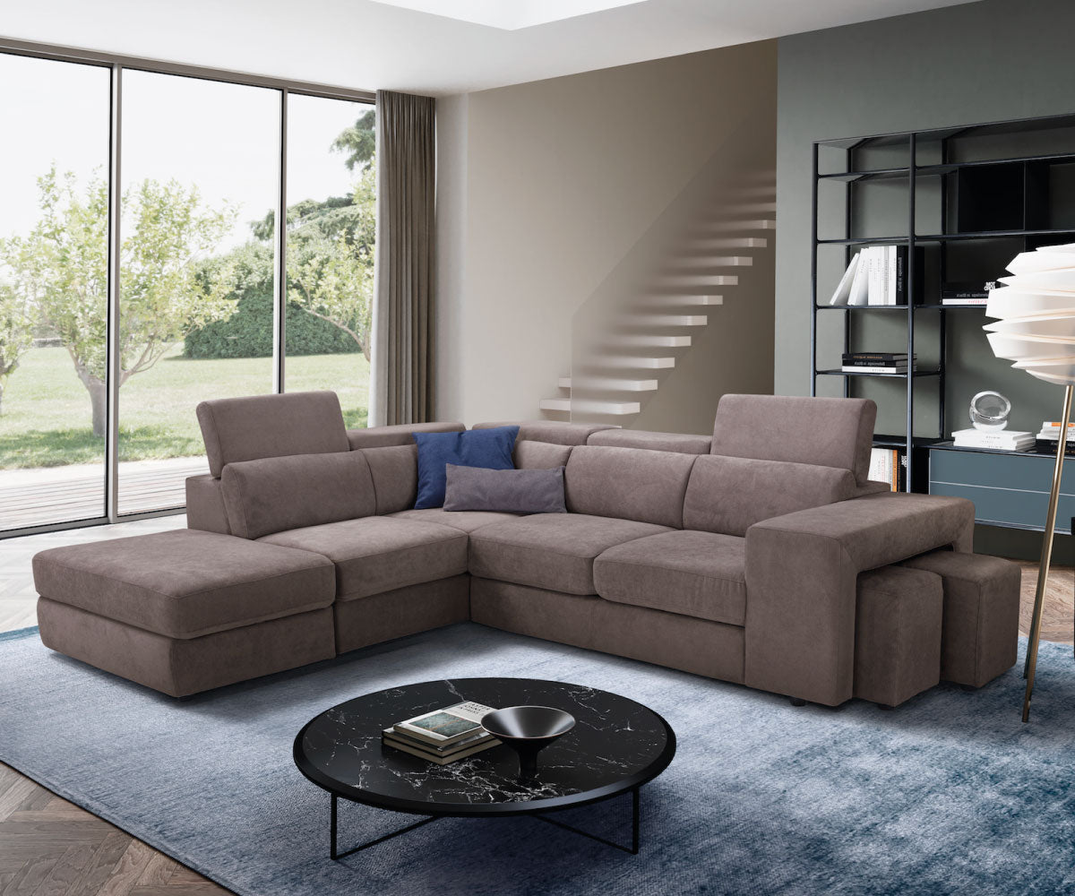 Canapé d'angle TALENTO - Ouverture lit KOMODO