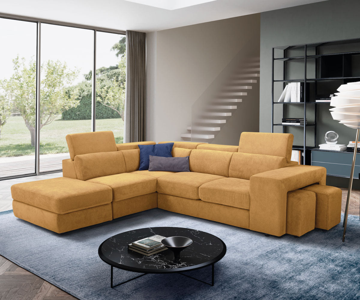 Canapé d'angle TALENTO - Ouverture lit KOMODO