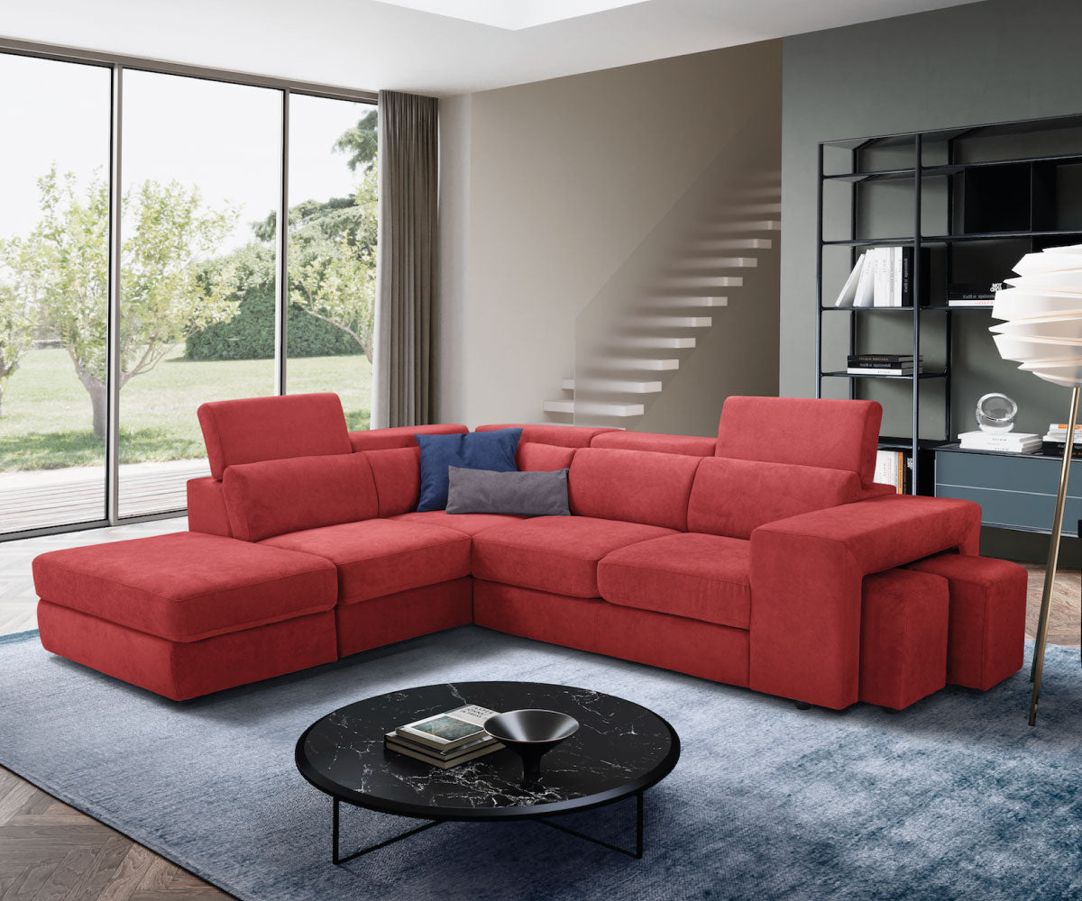 Canapé d'angle TALENTO - Ouverture lit KOMODO