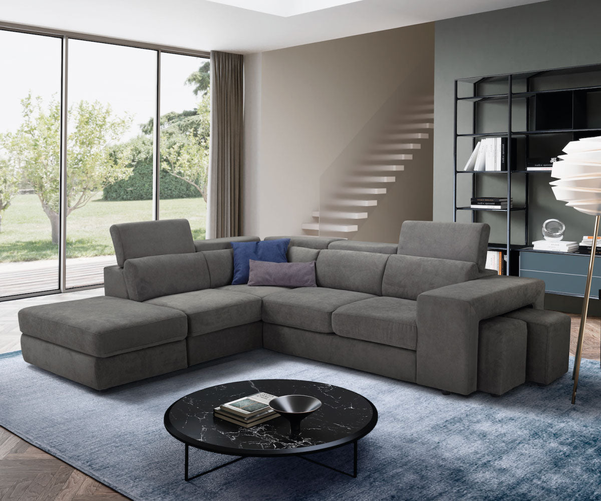 Canapé d'angle TALENTO - Ouverture lit KOMODO